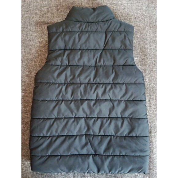 Vest Size 7 To 8 Boys Puma Puffer Black Red White Sleeveless Full Zip - Picture 4 of 5